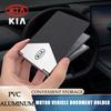 AAAGW1 Кожаный Держатель для водительских прав, кредитных карт с логотипом автомобиля Для Stinger Sonet Ceed Rio Forte 5 3 4 K7 K5 K8 K3 Ray XCeed Soul K9
