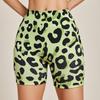 Женские шорты для йоги с леопардовым принтом: Тонкий, Быстросохнущий, Подтягивающий бедра, Ощущение обнаженности