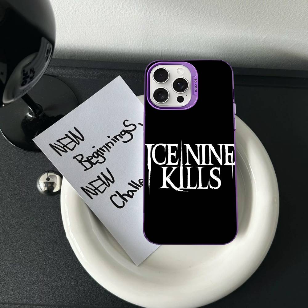 Чехол для телефона группы Ice Nine Kills Серебристый корпус Для iPhone 17 16 15 14 13 12 11 Pro Max Plus