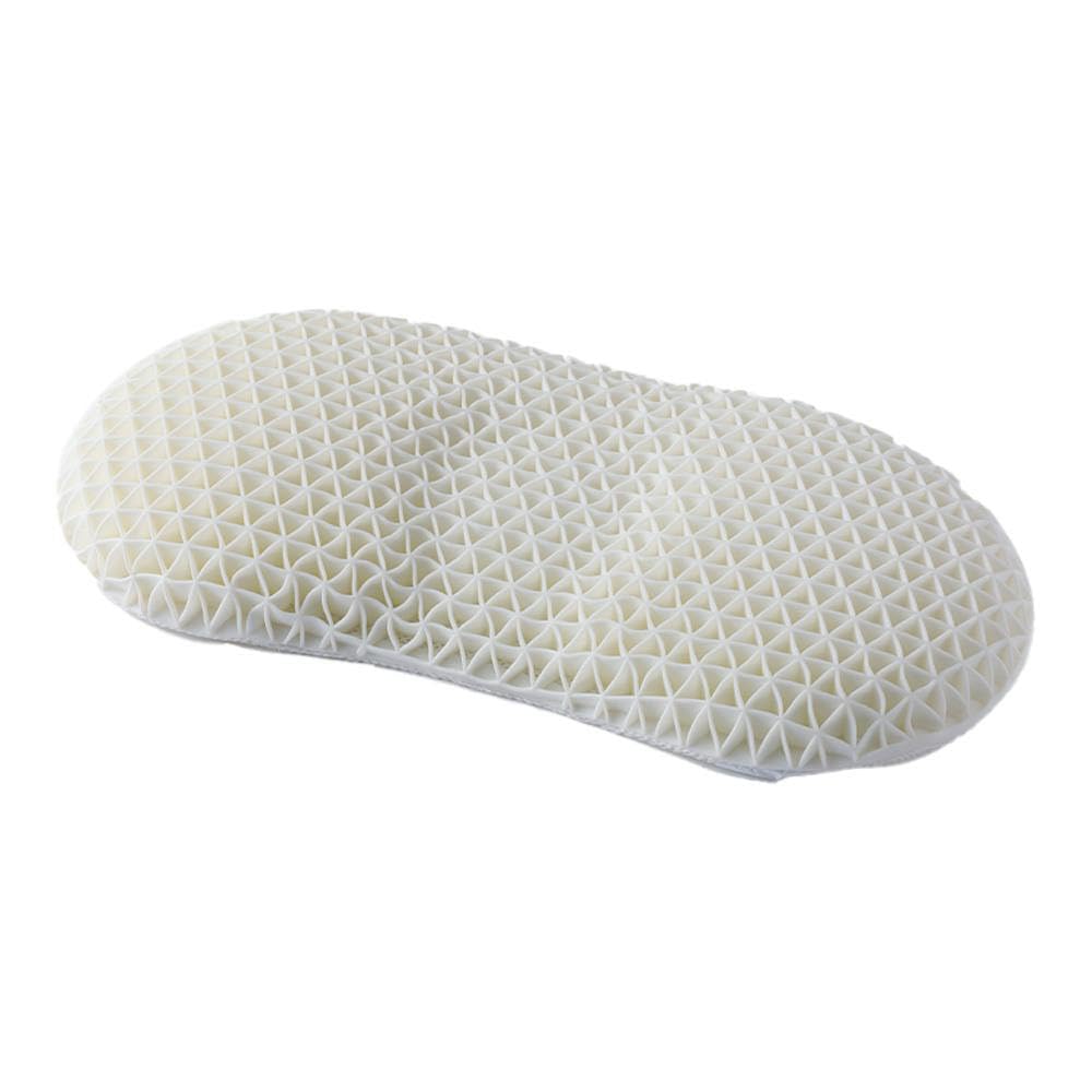 CAINZ Moffle Washable Mini Pillow, 54cm Wide x 28cm Deep, White, Machine Washable, Low Profile, Cushioned, Elastic, Breathable, For a Comfortable,
