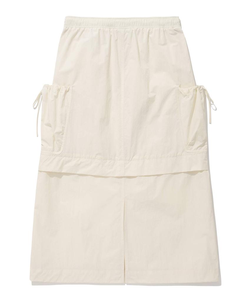 Covernat Woman Balloon Cargo Skirt Ivory