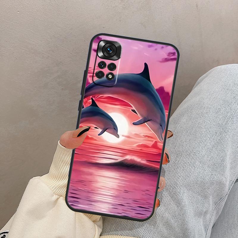 Дельфин Для Xiaomi Redmi Note 14 10 11 12 13 15 Pro Plus Чехол Обложка Для Redmi 15 15C 14C 10C 12C 13C