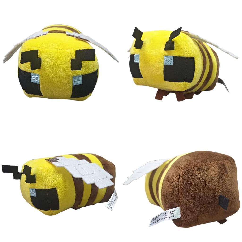 Bee Minecraft Yellow Plush Doll Toy For Children Gift And Decoration Room