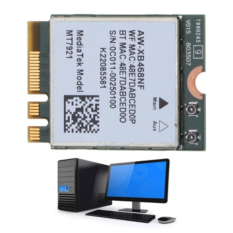 1200 Мбит/с Wi-Fi беспроводная карта 2.4/5 ГГц MT7921 Bluetooth-совместимая k Wlan Wi-Fi карта 802.11AX б/у