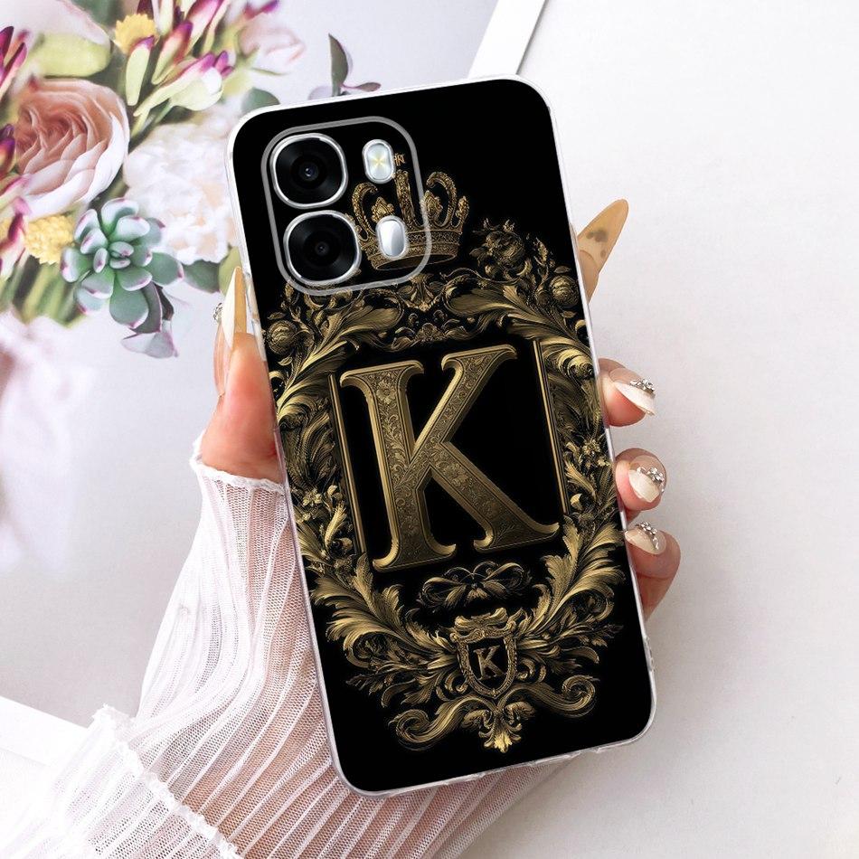 Для OPPO A6s CPH2789 Чехол для телефона с королевской короной и начальной буквой для пары Для Oppo A6S 5G Мягкий силиконовый ТПУ Чехол Защитные бамперы