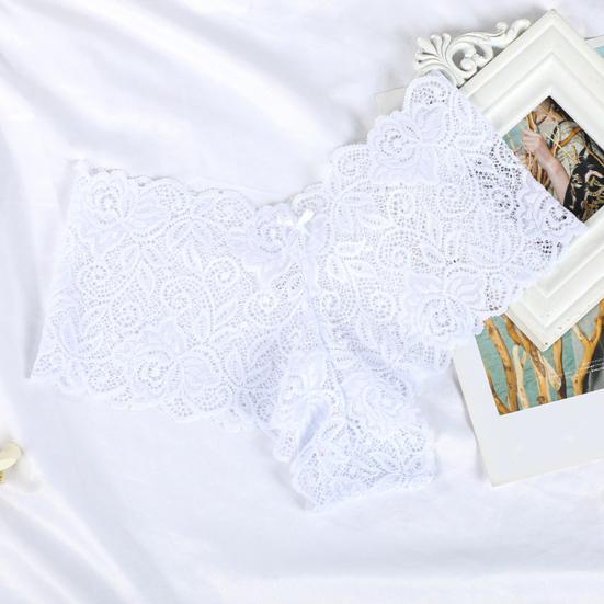 Women's Panties Floral Lace Low Waist Briefs Stretchy Sexy Breathable Underpants for Girls Daily Wear And Sleep