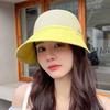 UV Protection Women's Straw Hat Wide Brim Fisherman Cap Fashion Bucket Sunhat  Camping
