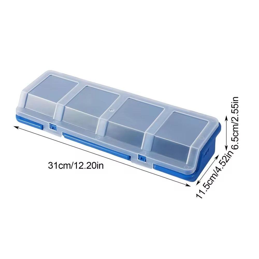 1Pcs Blue Red Screw Organizer Box with Lid Tool Part Container Bin New Parts Storage Box