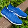 Men's Summer Breathable Hollow Sandals with Mesh Shoes Men's Casual Sports One Foot Mesh Shoes