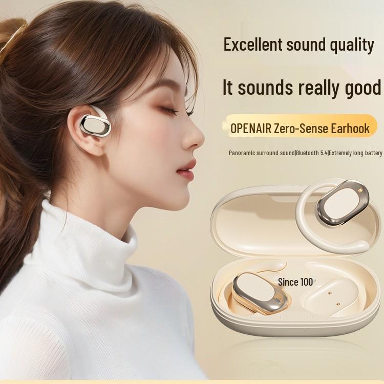 Bluetooth Bone Conduction Headphones 2025 - Wireless Sport Over-Ear, In-Earless Design, Ultra-Long Battery Life