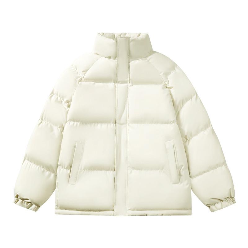 Men's Cotton Clothes Winter Thickened New Trendy Cotton-padded Clothes Without Hats Stand-up Neck Bread Clothes Trendy Jacket