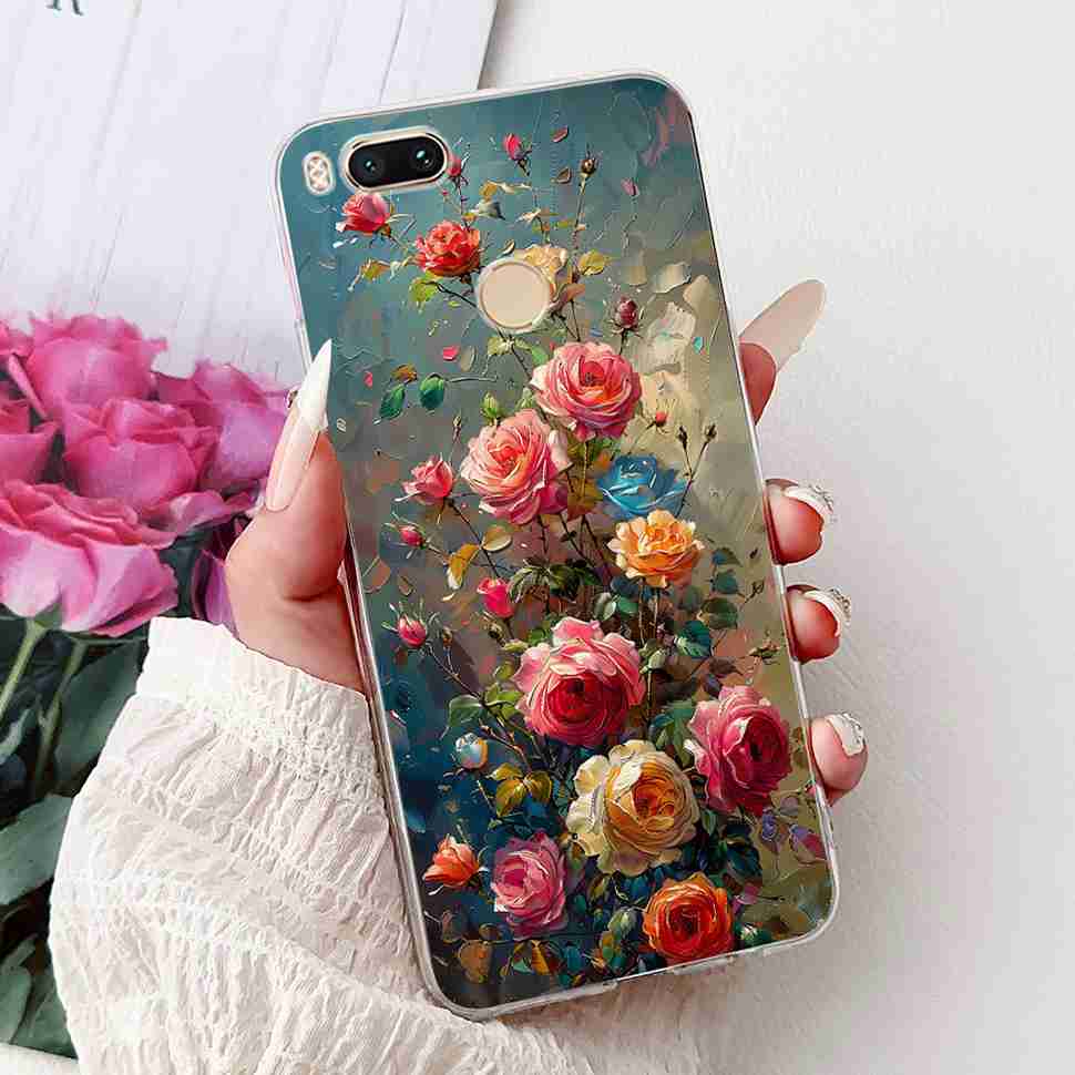 Чехол для Xiaomi Mi A1 MDG2 MDI2, модная расписная крышка из мягкого силикона TPU для Xiaomi Mi A1 Mi 5X 5.5", разноцветный цветочный чехол для телефона