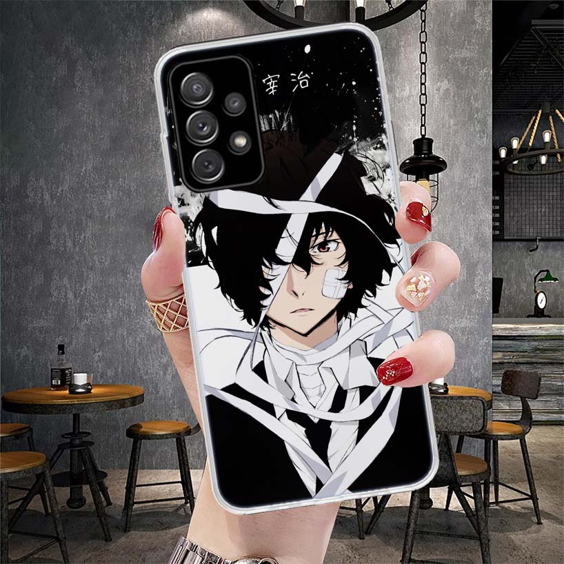 Bungo Stray Dogs Чехол для телефона Дазай для Samsung Galaxy A12 A22 A32 A52 A72 A02S A51 A50S A71 A70 A31 A20S Note 20 Ultra S10 A10S G