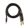 D'Addario Custom Series Audio Cable PW-MPTS-06 (approx. 1.8m Stereo Mini/Phonex2)