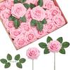 Foam Rose Flower Wedding Centerpiece Accessories With Stem For Home And Outdoor Decor