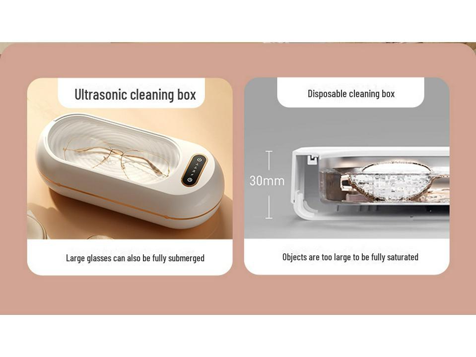Усовершенствованный автоматический очиститель очков: Превосходство над ультразвуковыми приборами, компактный дизайн для домашнего использования