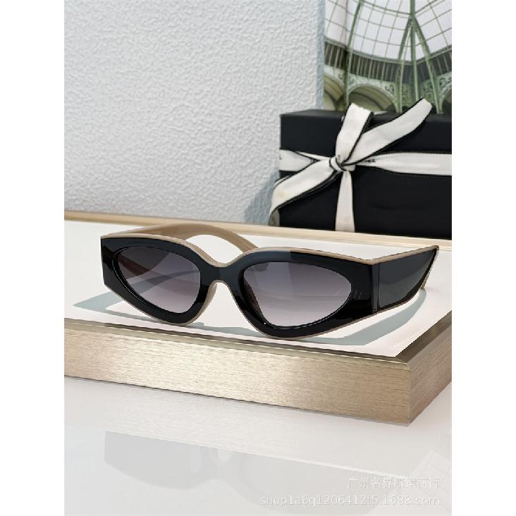 New panda sunglasses, cat-eye black and white sunglasses, slimming and face-covering, recommended by internet celebrities, trendy glasses