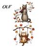 Metal Wall Decorations for Garden Autumn Cat Decor, Fall Tin Sign Plaque, Swing Outdoor Signs Art Decoration Thanksgiving Harvest Festival, Farmhouse