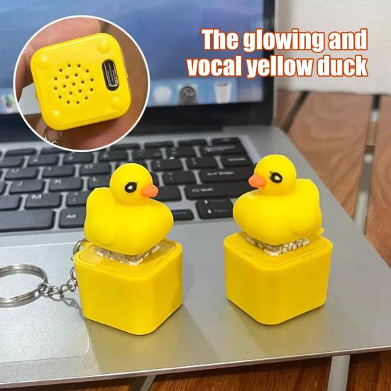 1/2 Pcs Seagull Mine Button Keychain Rechargeable Fidget Clicker with Real Sound