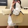2025 New Summer Woven Large-capacity Tote Bag Women's Casual Versatile Shoulder Straw Bag Holiday Beach Bag