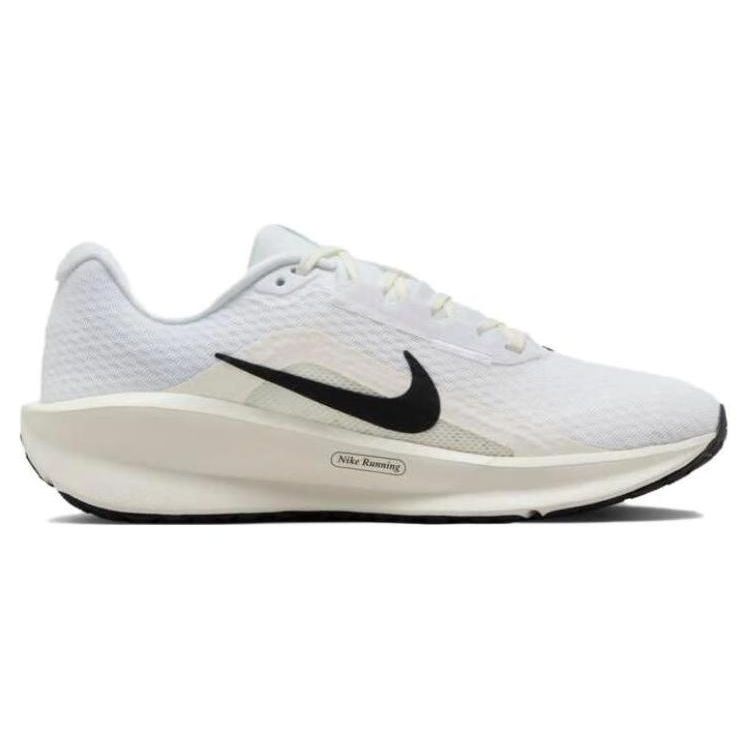 Nike Downshifter 13 Белые женские кроссовки металлик серебристого цвета Черный парус FD6476-100