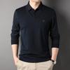 Men's Wool Fake Two-piece Long-sleeved T-shirt Spring and Autumn Casual Jacket Trendy T-shirt Men's Clothing