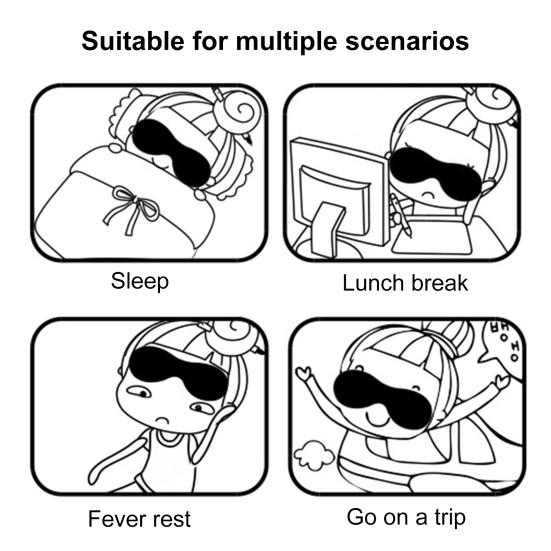3D забавная повязка на глаза, повязка на глаза, повязка на глаза с эффектом памяти, ночной спальный чехол для путешественников, взрослых и детей, регулируемый помощник для сна дома, отеля, самолета