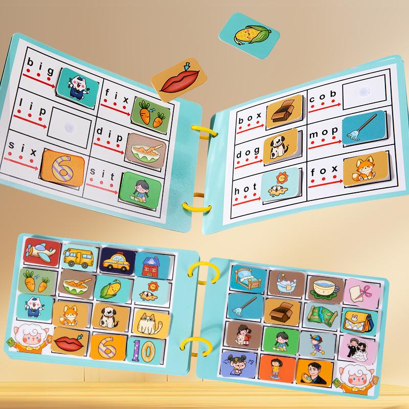 Детская развивающая книжка Монтессори с многоразовыми наклейками, развивающая книжка-пазл с наклейками, книжка-желе, дорожные наборы для малышей.