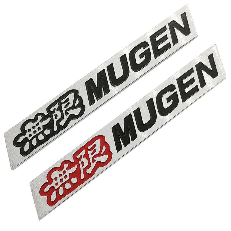 MPC4 3D Aluminum Mugen Emblem Chrome Logo Rear Badge Car Trunk Sticker Car Styling for Honda Civic Accord CRV Fit