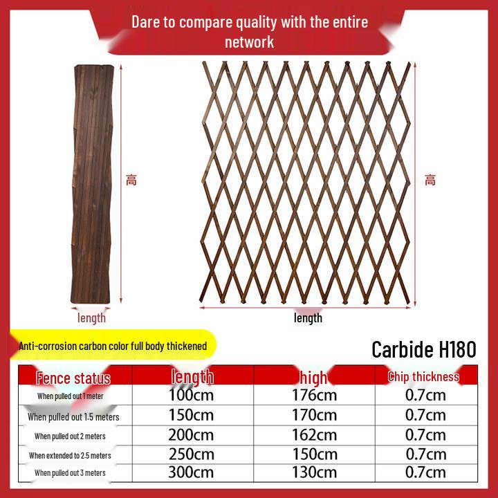 Садовая решетка для забора из обработанной древесины для украшения сада, двора или балкона