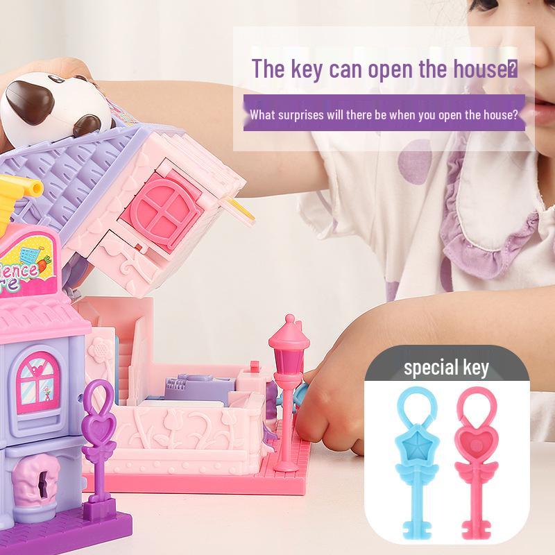 Princess Dollhouse Magic Book Surprise Box - Pretend Play Treasure & Blind Box Gift for Girls