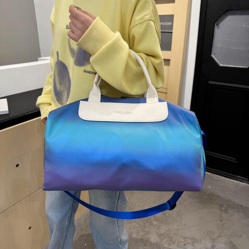 Gradient Fitness Bag Dry and Wet Separation Yoga Bag Large Capacity Travel Bag Separation Shoes Bags