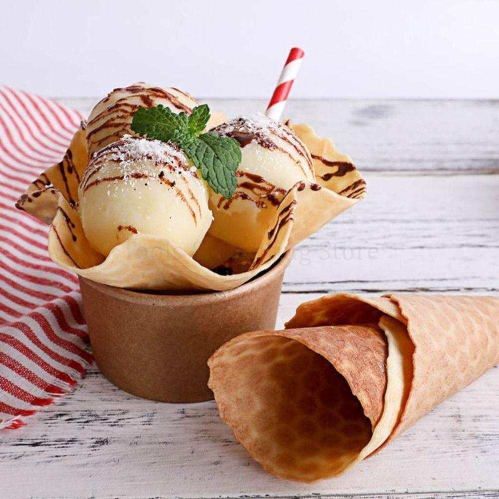 Egg Roll Ice Cream Cone Mold Cone Spiral DIY Pizzelle Roller Pastry Cone Roller Pastry