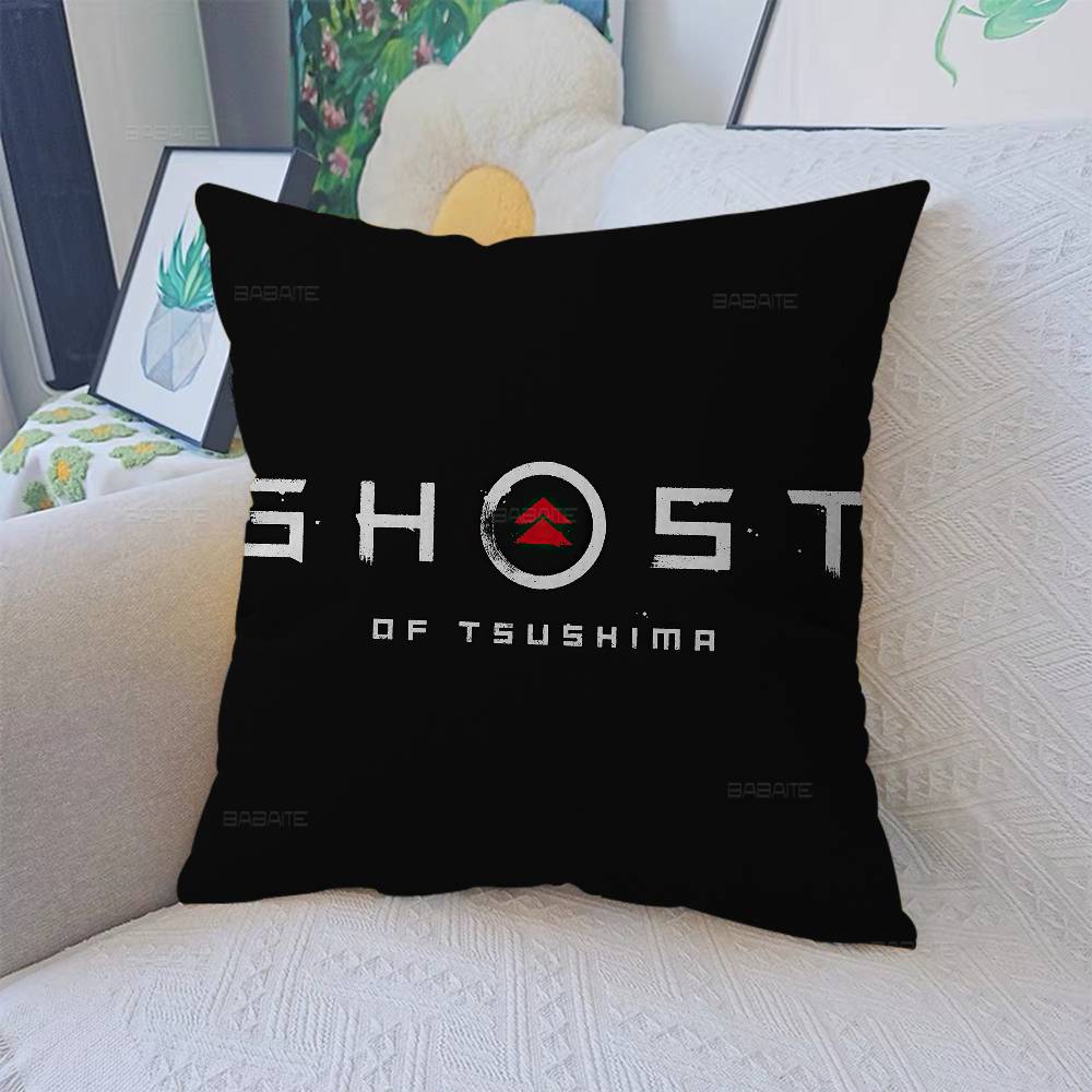 Видеоигра G-Ghost Of T-Tsushima 45*45см Наволочка Декор Наволочка для Подушки Домашняя Наволочка Для Подушки на Диван