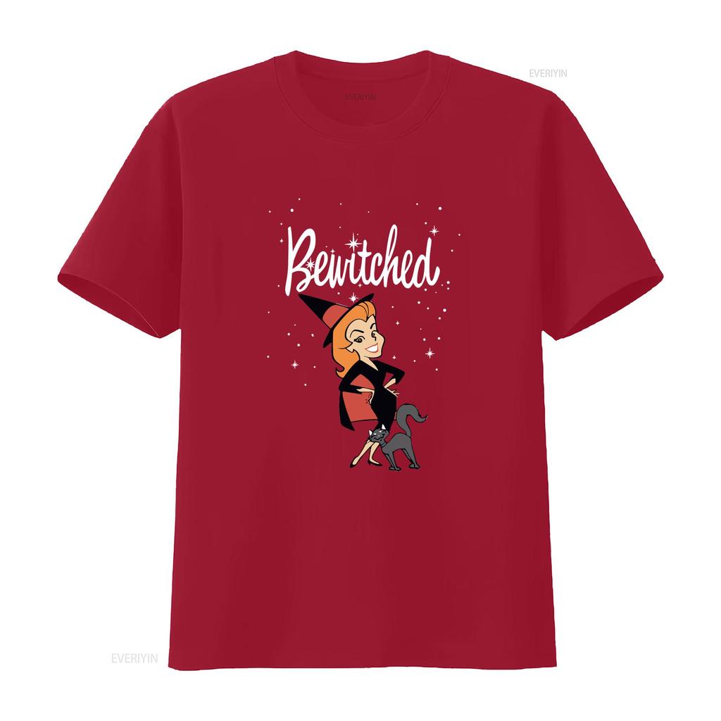 Bewitched Themed T Shirt for Women and Men Novelty Design Perfect Family Events Friends vintage Washed Unisex Comfortable