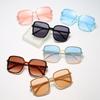 Oversized Square Fashion Sunglasses For Women Men Casual Gradient Glasses For Summer Beach Party