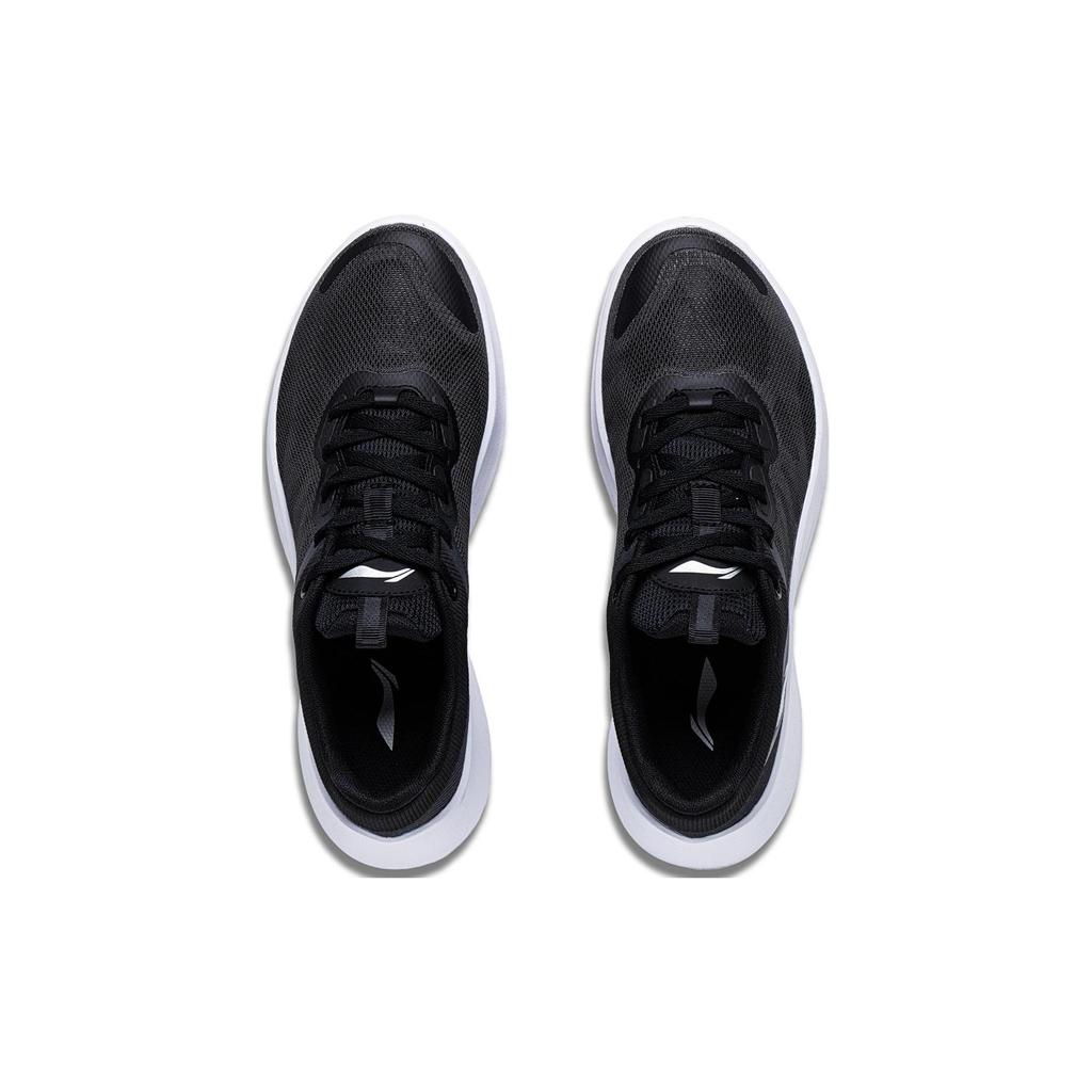 Li Ning Легкая Амортизация Перо, Износостойкие Низкие Повседневные Беговые Кроссовки Женские Черные ARST020-2