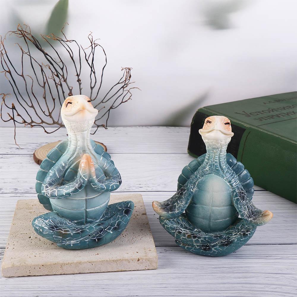 Crafts Unique For Buddha Zen Garden Statue Desktop Ornament Sea Turtle Figurine Simulated Turtle
