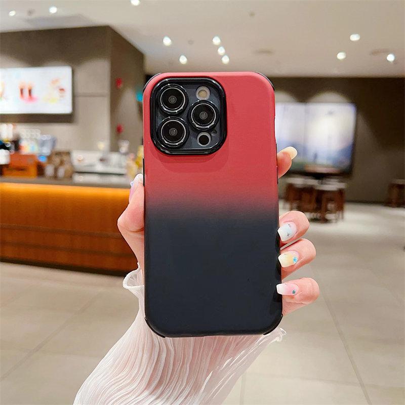 Роскошный чехол Gradient Skin Touch для iPhone 14, 13, 12, 11 Pro Max, чехлы «все включено» для защиты от падения