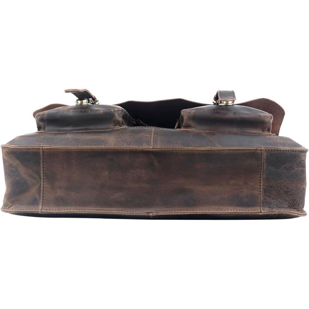 Новая ретро сумка-мессенджер для ноутбука из кожи Buffalo Hunter, офисный портфель, сумка для колледжа, кожаная сумка для мужчин и женщин