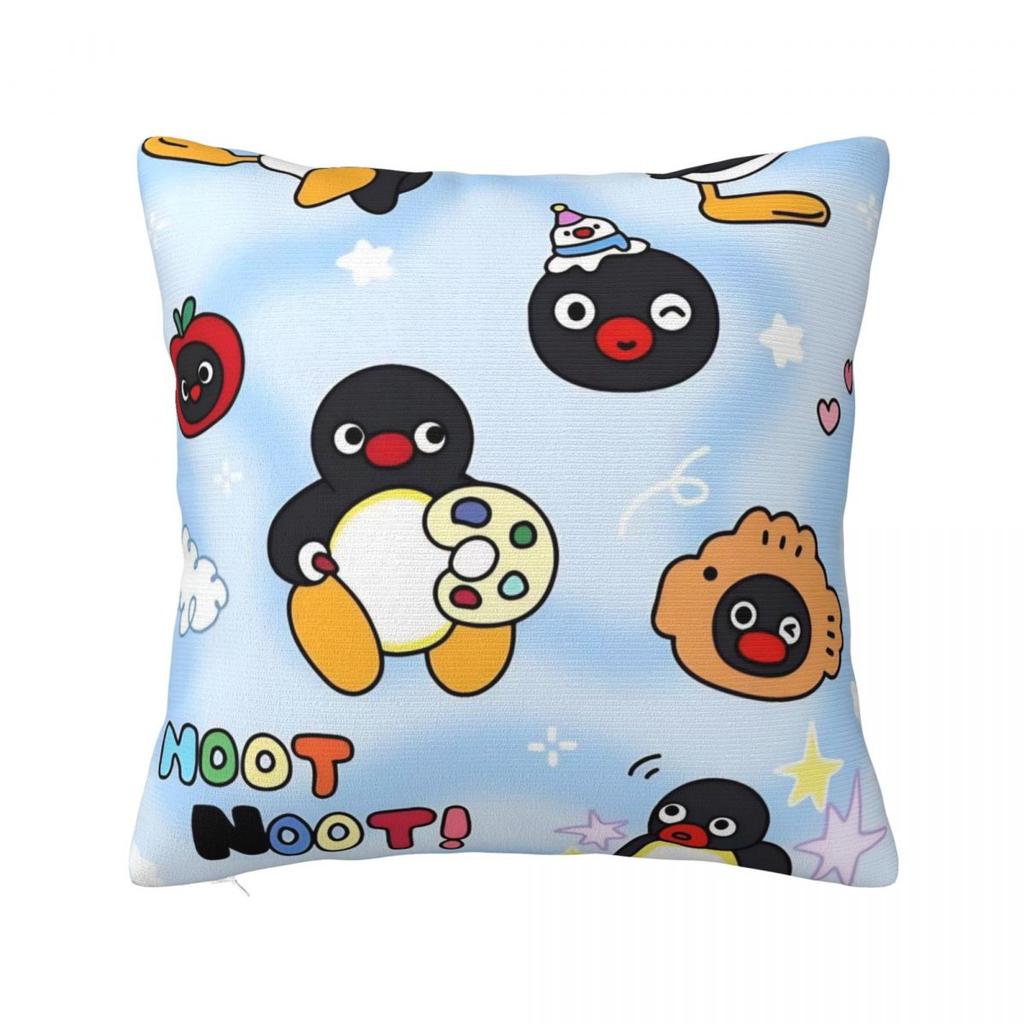 Подушки Пингвин Нут Квадратные Наволочки Полиэстер Дом Пингвин Мультяшная Наволочка Крутая Декоративная Наволочка 45*45