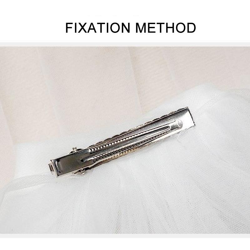 1 шт. Свадебная фата с кружевной кромкой, короткая, элегантный бант, жемчуг, свадебные аксессуары, двухслойная, белая, из тюля для женщин