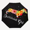 1pc Dachshund Floral Artwork Umbrella with Plastic Handle,Suitable for All Seasons Home Travel Outdoor Umbrellaptys31046