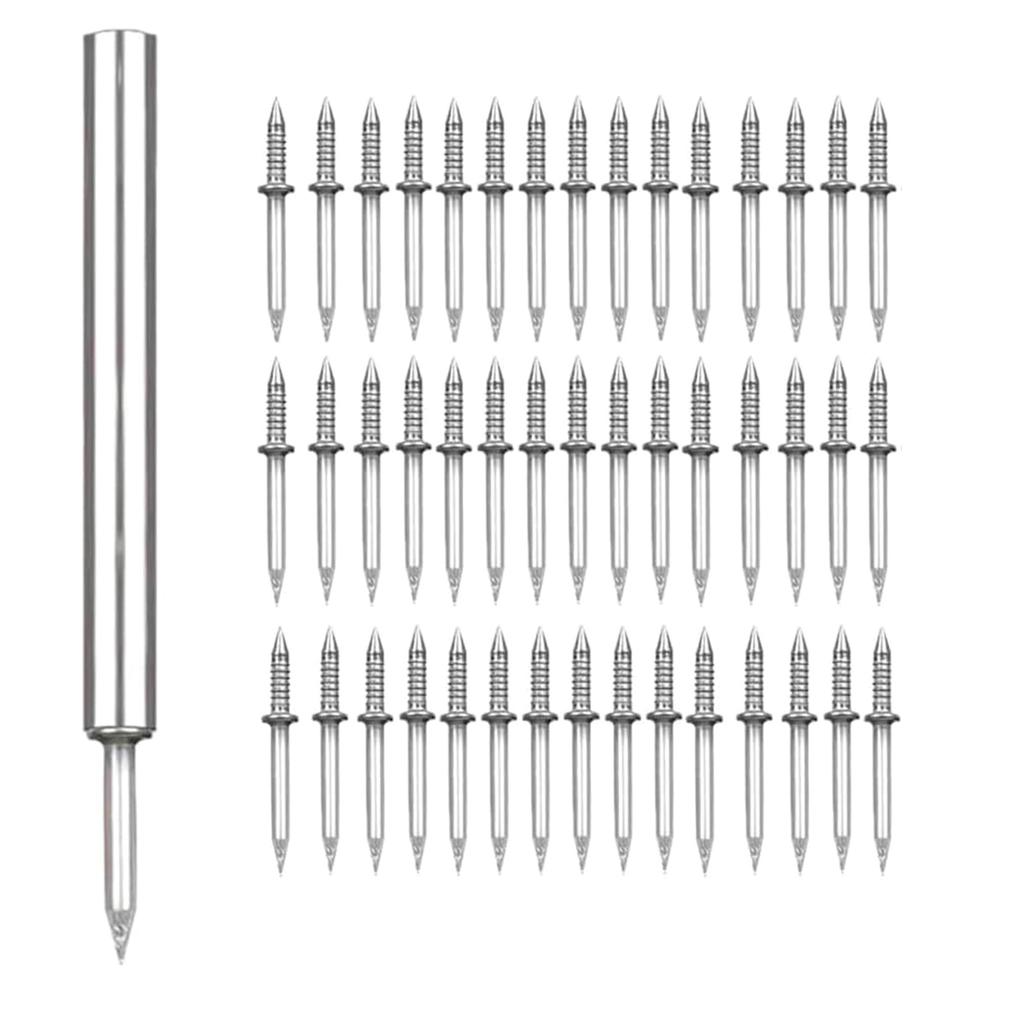 Double Head Skirting Thread Seamless Nail No Trace Nails Rustproof and Reusable Cement Nails for Baseboard Installation