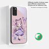Q-версия Синяя Бабочка Подходит для Samsung Galaxy S25 Ultra S20 FE S21 S22+ S23 Plus S24 S26 Edge Магнитное Стекло Чехол для Телефона