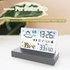 Digital Alarm Clock Temperature Humidity Weather Forecast Electronics Desktop Table Watch AA