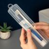 Portable Toothbrush Holder Transparent Plastic Toothpaste Toothbrush Storage Box Outdoor Travel Toothpaste Toothbrush Case