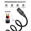 2/4/6/8/10pcs 22AWG DC5.5x2.1mm Power Extension Cord Male to Female Power Extension Cable for LED Strips Cameras