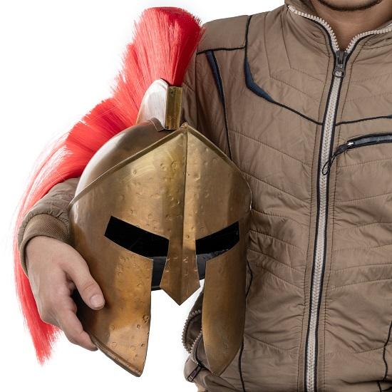 Древнегреческий Леонидас Спартанский Римский Доспехи Шлем Фильм 300 Спартанский Шлем Древнегреческий