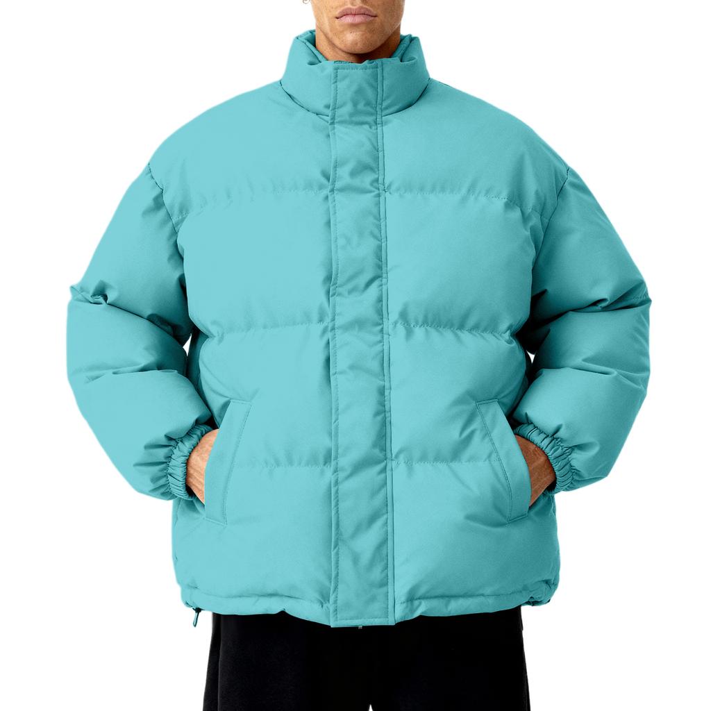 Men's Loose-Fit Casual Down Jacket With Long Sleeves